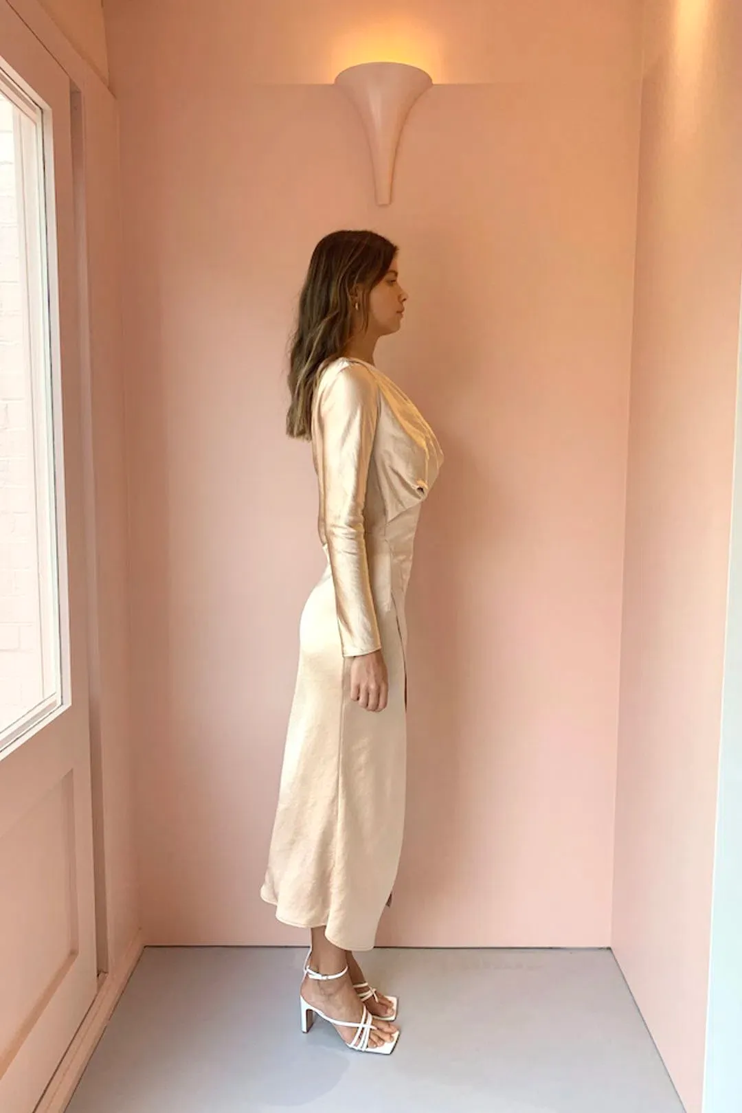 One Fell Swoop Daze Mini Dress Duchess Gold Size 8 for rent on The Volte - main image