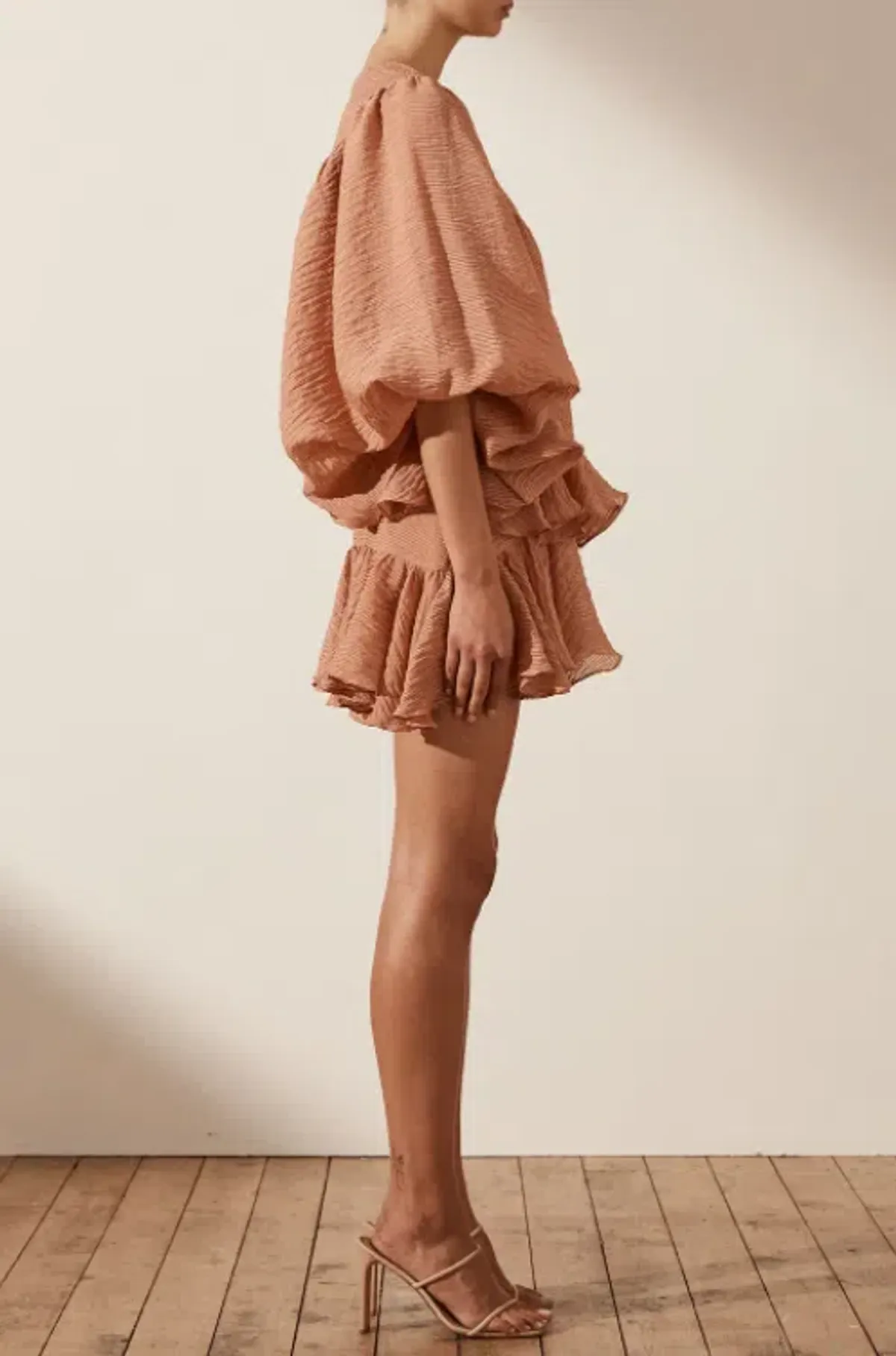 Shona Joy Charlotte Mini Dress in Desert Rose Size 8 - Image 14