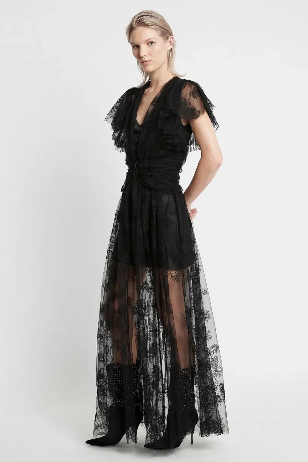 Sass & Bide Salomes Dance Dress Black Size 10  for rent on The Volte - main image