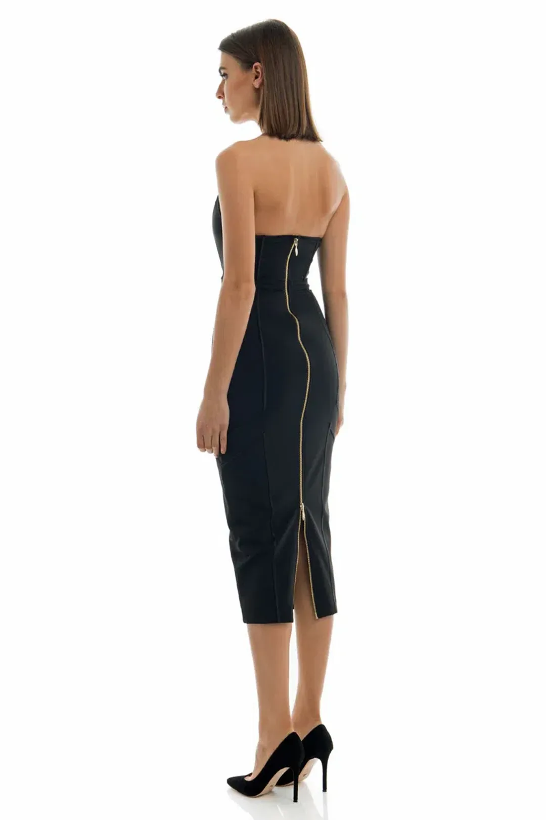 Misha Lea Dress Black Size 8 for rent on The Volte - main image
