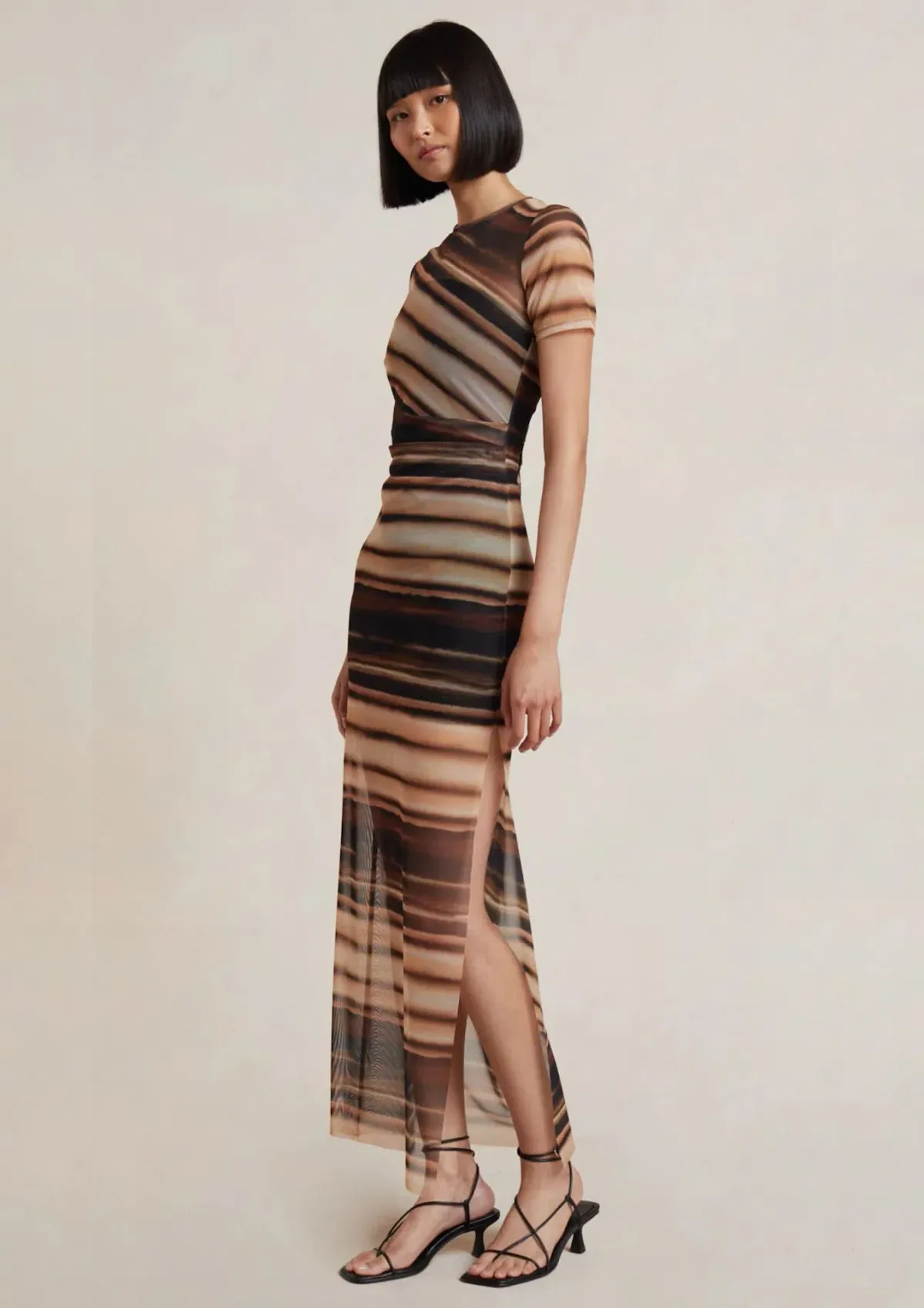 Bec & Bridge Watercolour Short Sleeve Maxi Dress Print Size 14 - Image 1