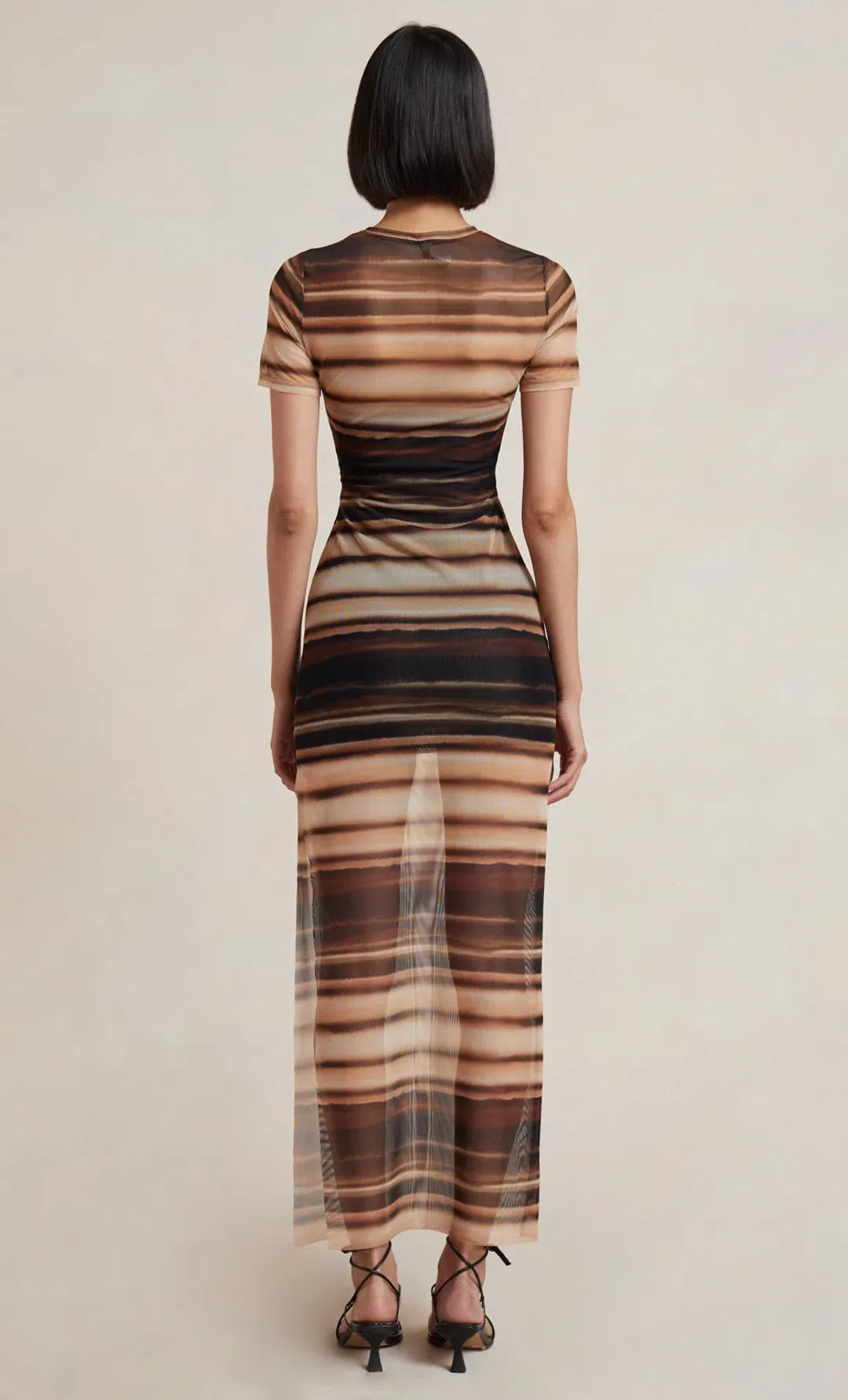 Bec & Bridge Watercolour Short Sleeve Maxi Dress Print Size 14 for rent on The Volte - main image