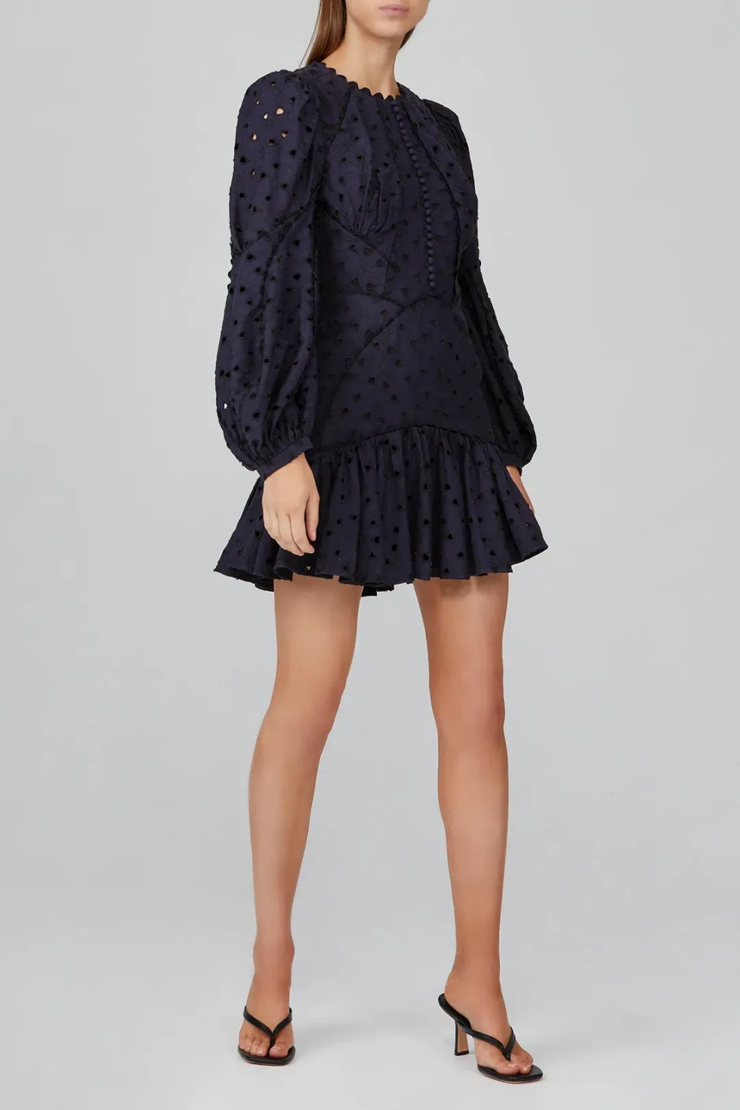 Acler Walker Dress Navy Size 8 for rent on The Volte - main image