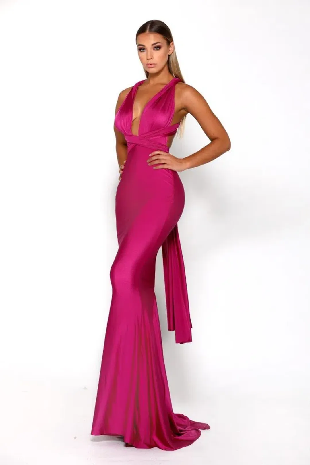 Portia and Scarlett Liliana Gown Pink Size 8 for rent on The Volte - main image