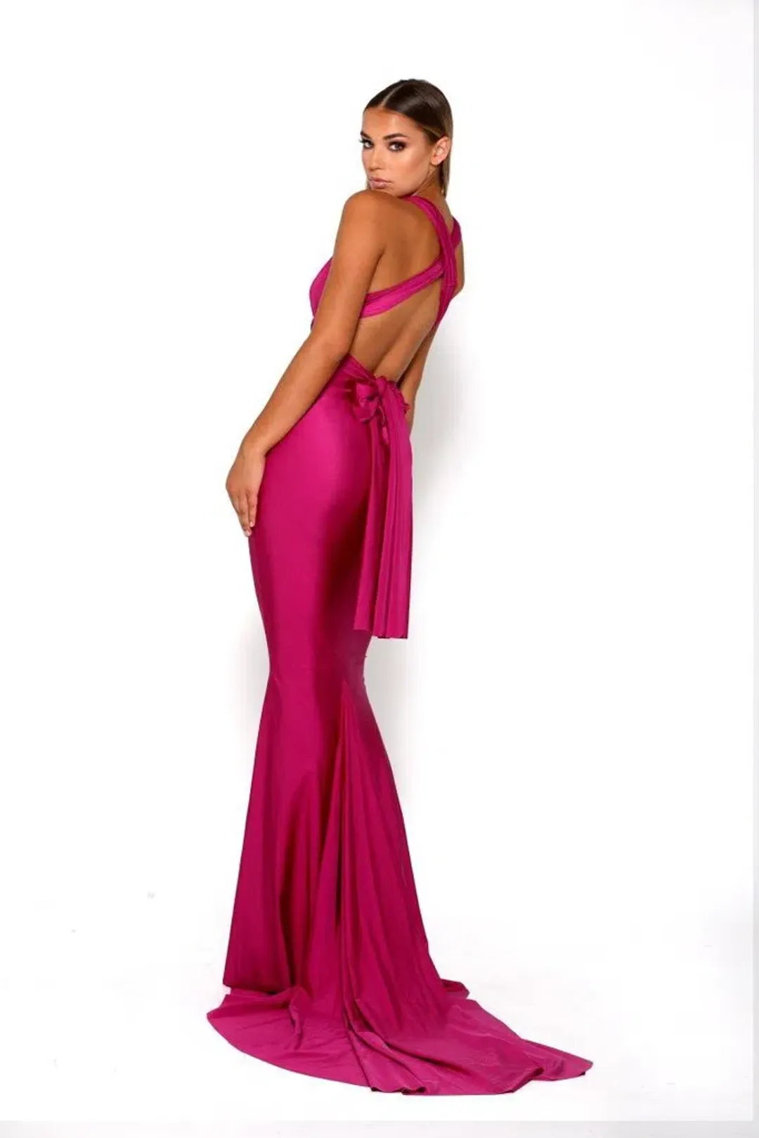 Portia and Scarlett Liliana Gown Pink Size 8 for rent on The Volte - main image