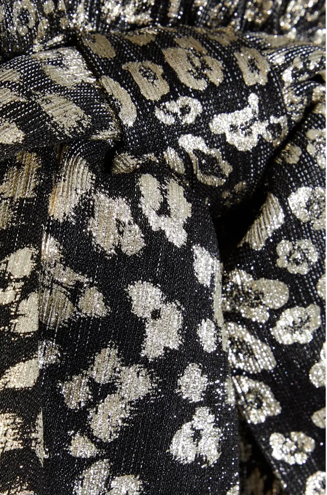 Rebecca Vallance Vienna Metallic Mesh Mini Dress Leopard Print Size 10 for rent on The Volte - main image