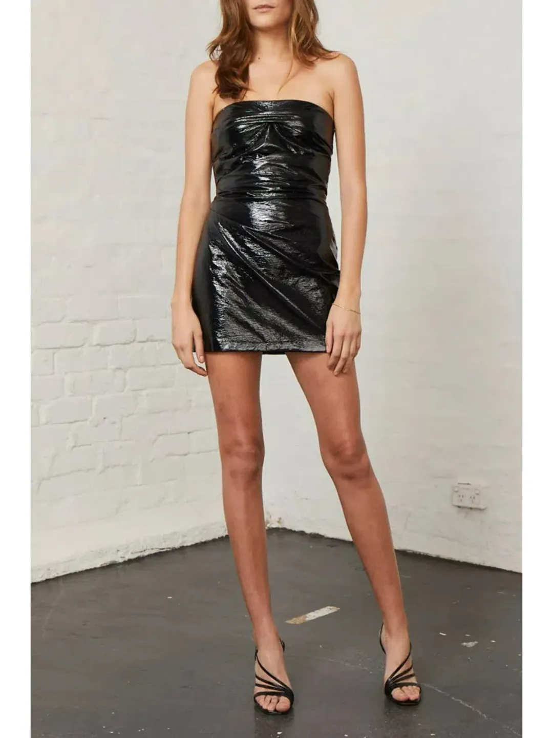 Bec & Bridge Slick Rick Mini Dress Black Size AU 6 for rent on The Volte - main image