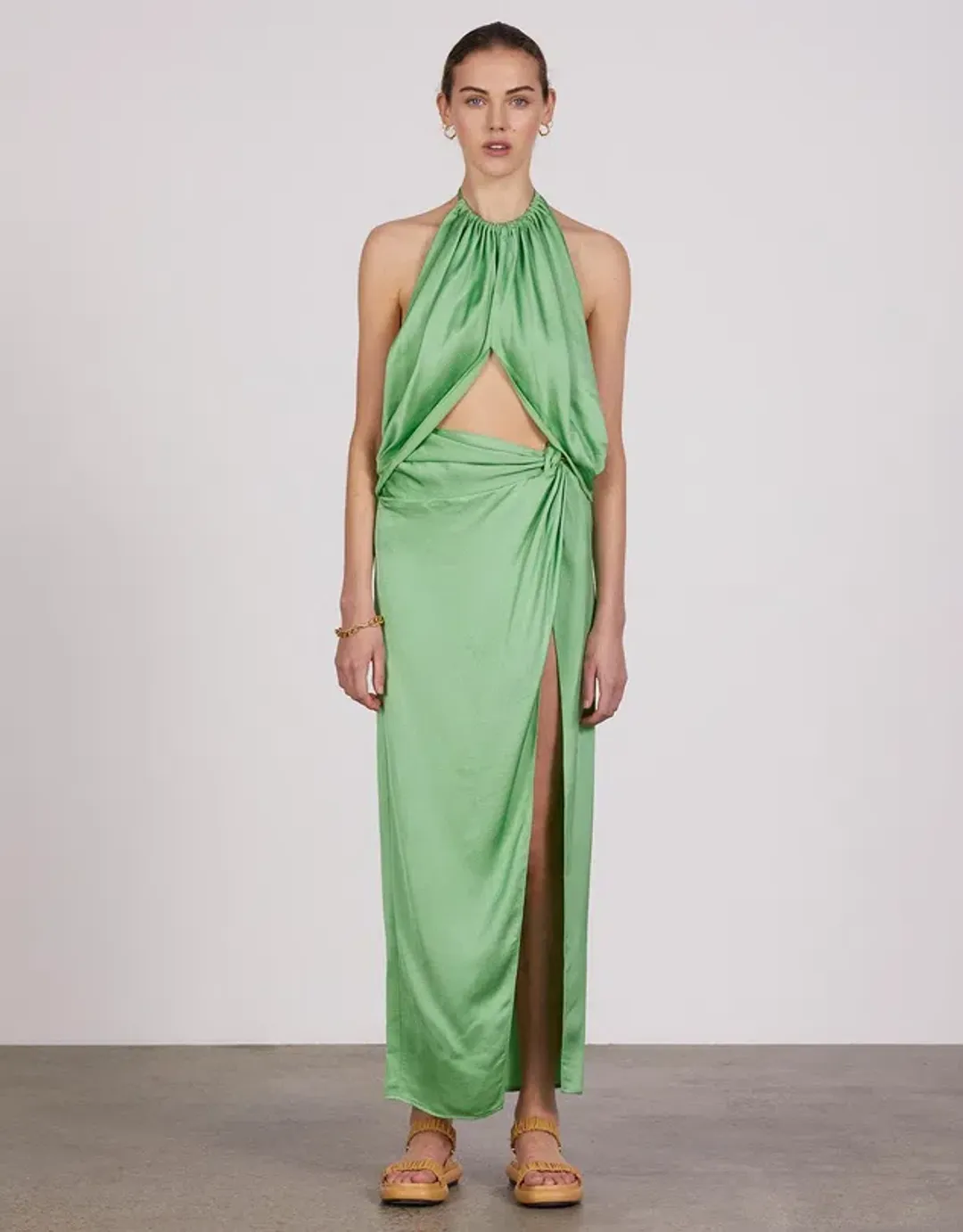 Anna Quan Elyse Dress in Apple Green Size 8 for rent on The Volte - main image