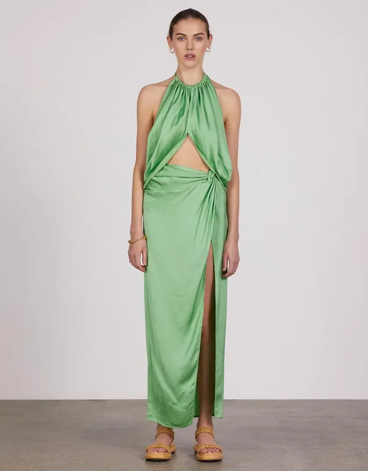 Anna Quan Elyse Dress in Apple Green Size 8 - Image 1