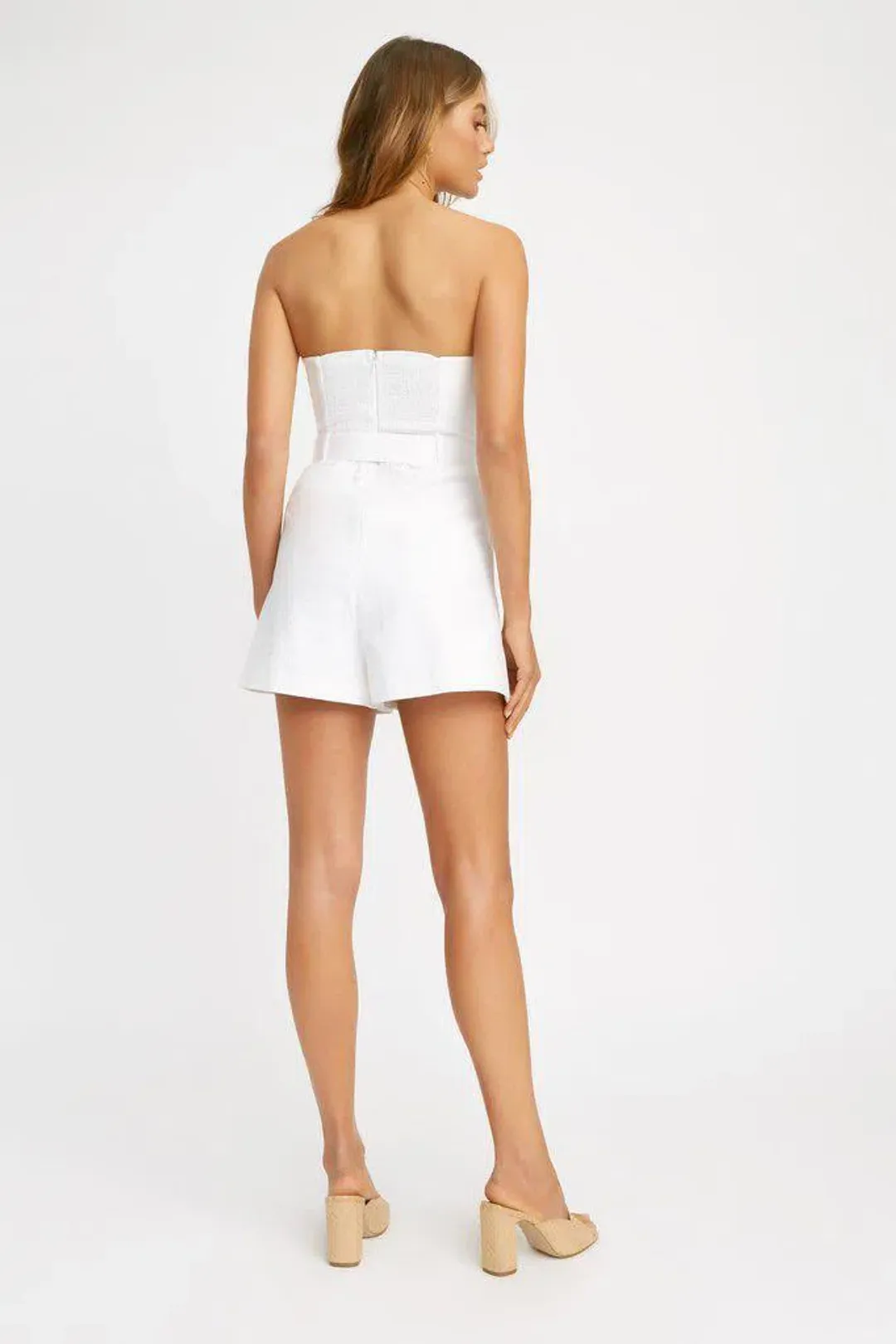 Kookai Kirsty Playsuit White Size 8 for rent on The Volte - main image