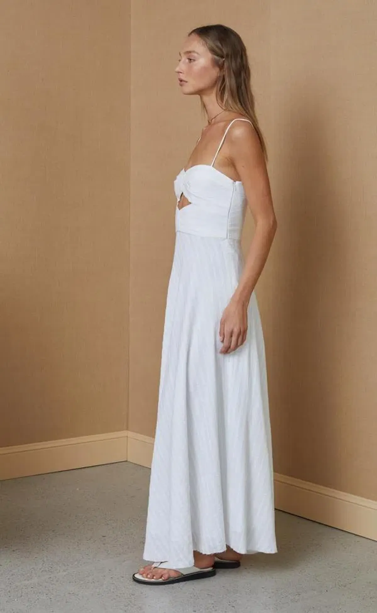 Bec & Bridge Provincial Maxi Dress Ivory Size 8 - Image 2