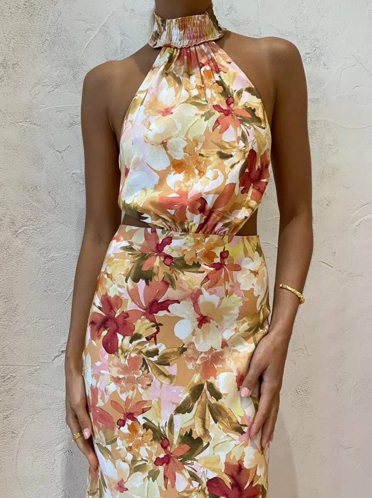 Significant Other Lapis Dress Watercolour Floral Print Size 14 - Image 5