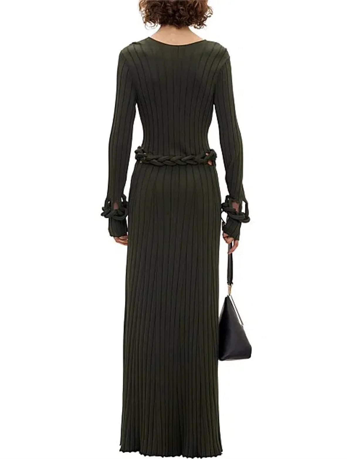 Dion Lee Braid Long Sleeve Dress Green Size 8 - Image 4