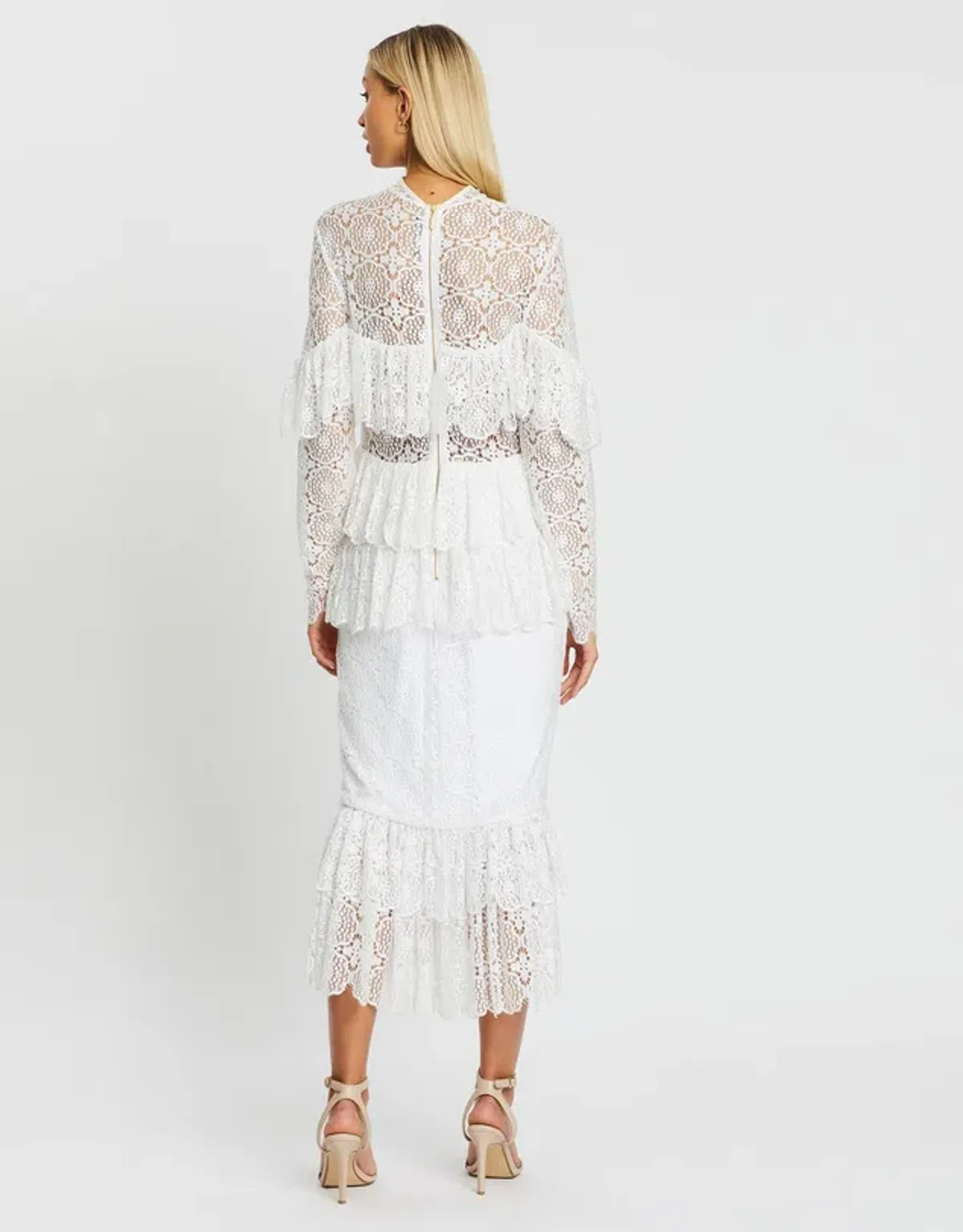 Nicola Finetti Polina Dress White Size 6 - Image 3