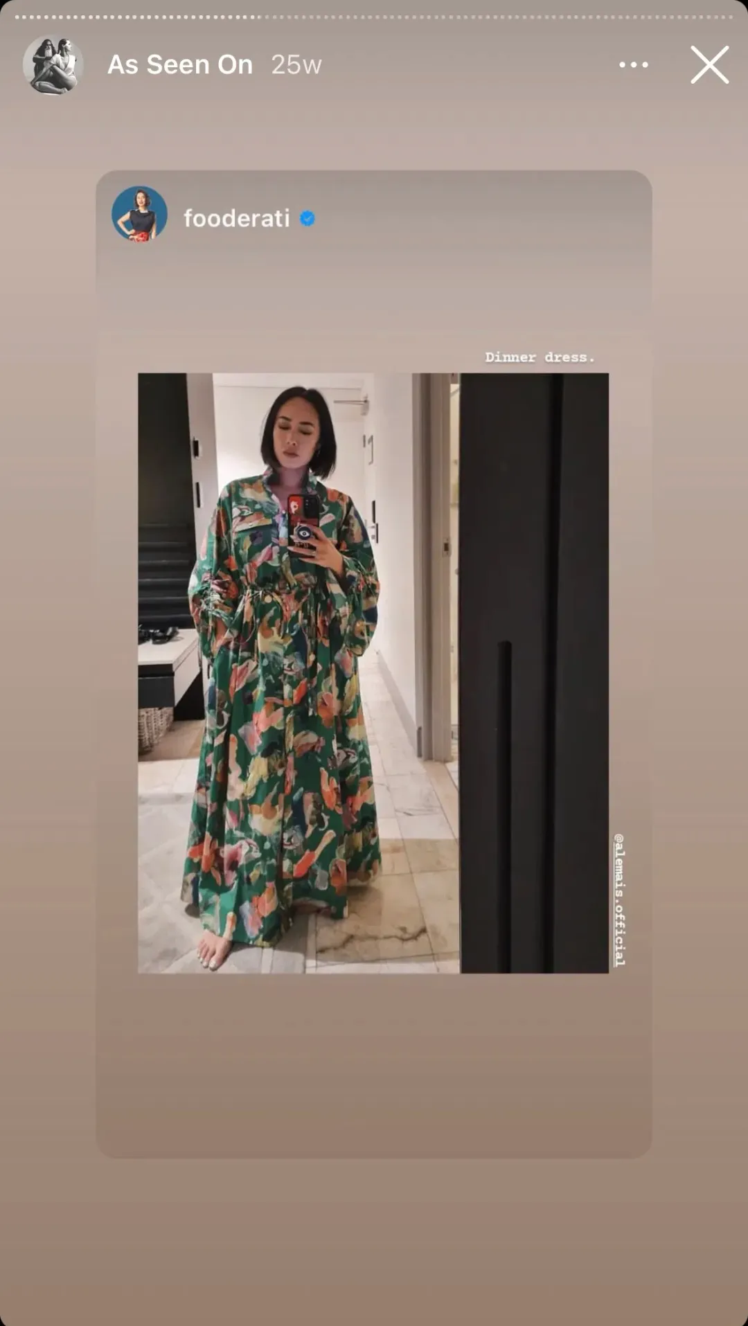 Alemais Alro Shirt Dress Print Size 14 for rent on The Volte - main image