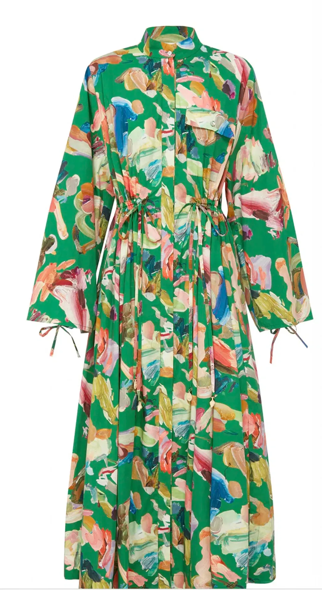 Alemais Alro Shirt Dress Print Size 14 for rent on The Volte - main image