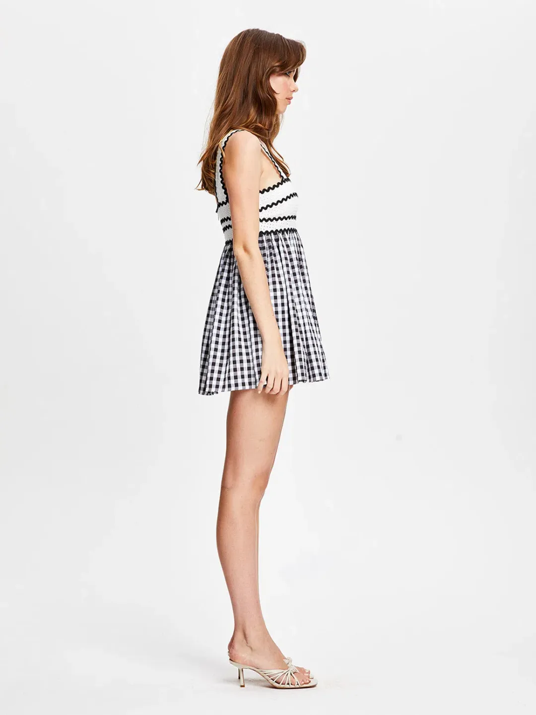 Alice McCall Wild Angels Mini Dress Black Print Size 12 for rent on The Volte - main image