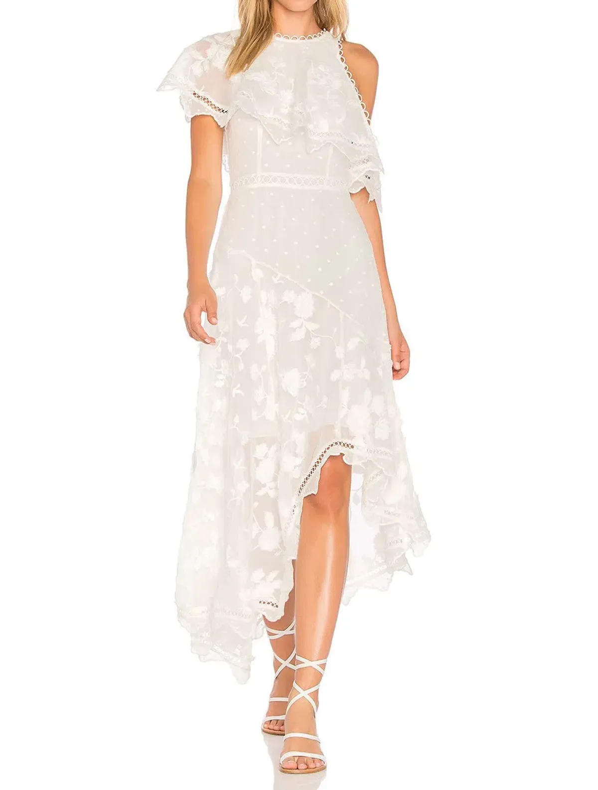 Zimmerman Mercer Bird Floating Dress Ivory Size 2 / Au 12 - Image 1
