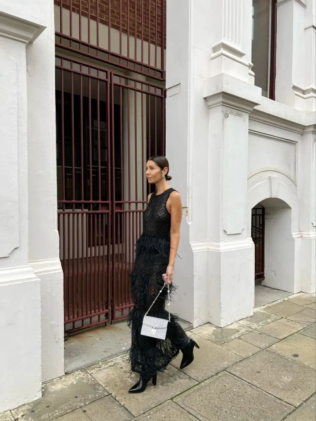 Rachel Gilbert Dixie Gown Black Size AU 6 for rent on The Volte - main image