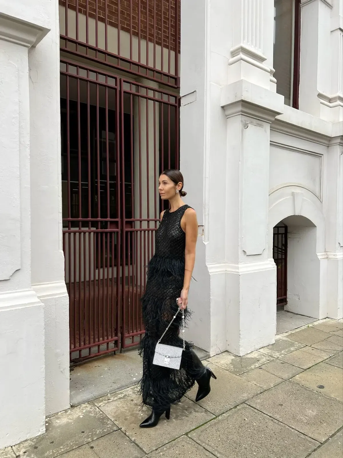 Rachel Gilbert Dixie Gown Black Size AU 6 - Image 3