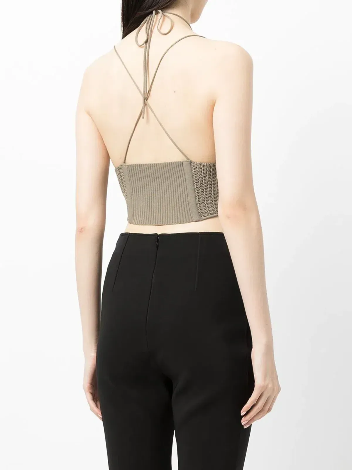 Dion Lee Khaki Crochet Tie Corset Khaki Size 8  - Image 2