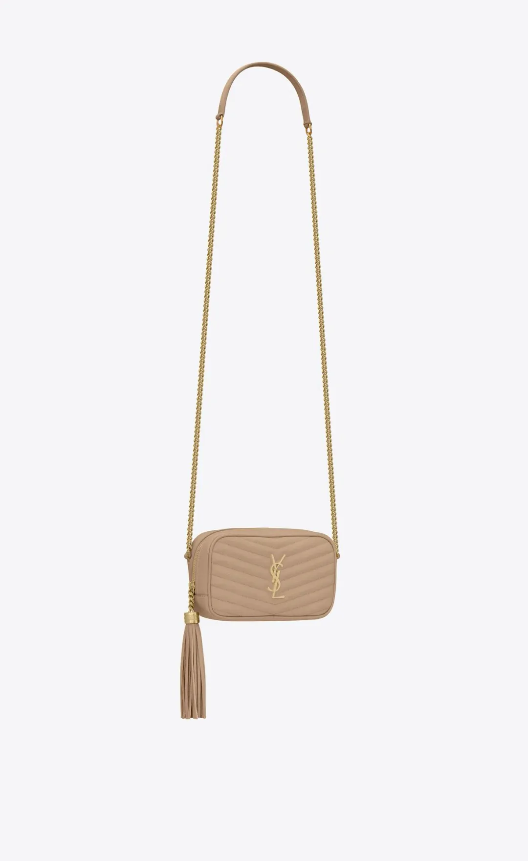 YSL Lou Mini Bag Beige for rent on The Volte - main image