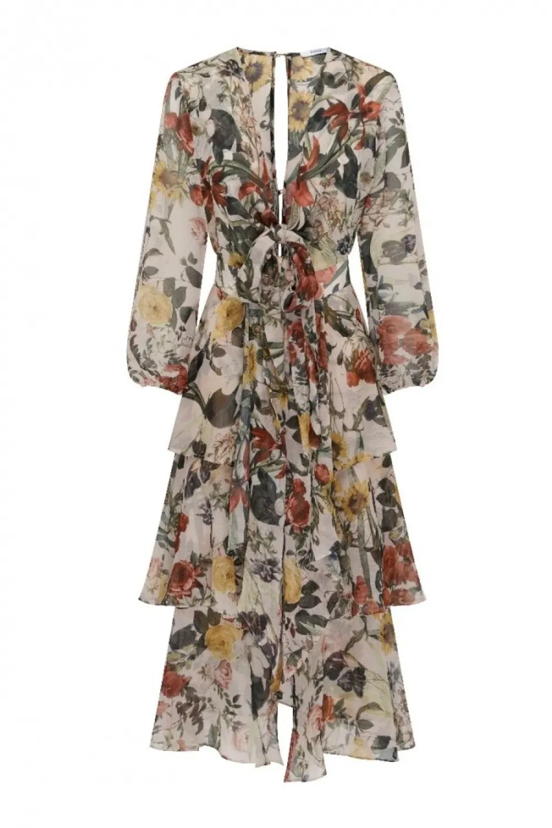 Sheike Cupid Floral Tiered Dress Mulit Size 6  for rent on The Volte - main image