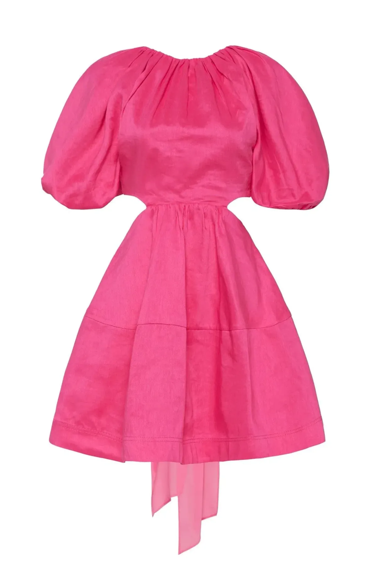 Aje Admiration Lace Up Mini Dress Pink Size 6 - Image 6