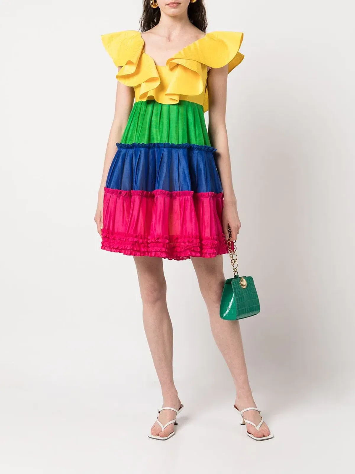 Leo Lin Chariot Mini Dress Multi Size AU 12 - Image 1