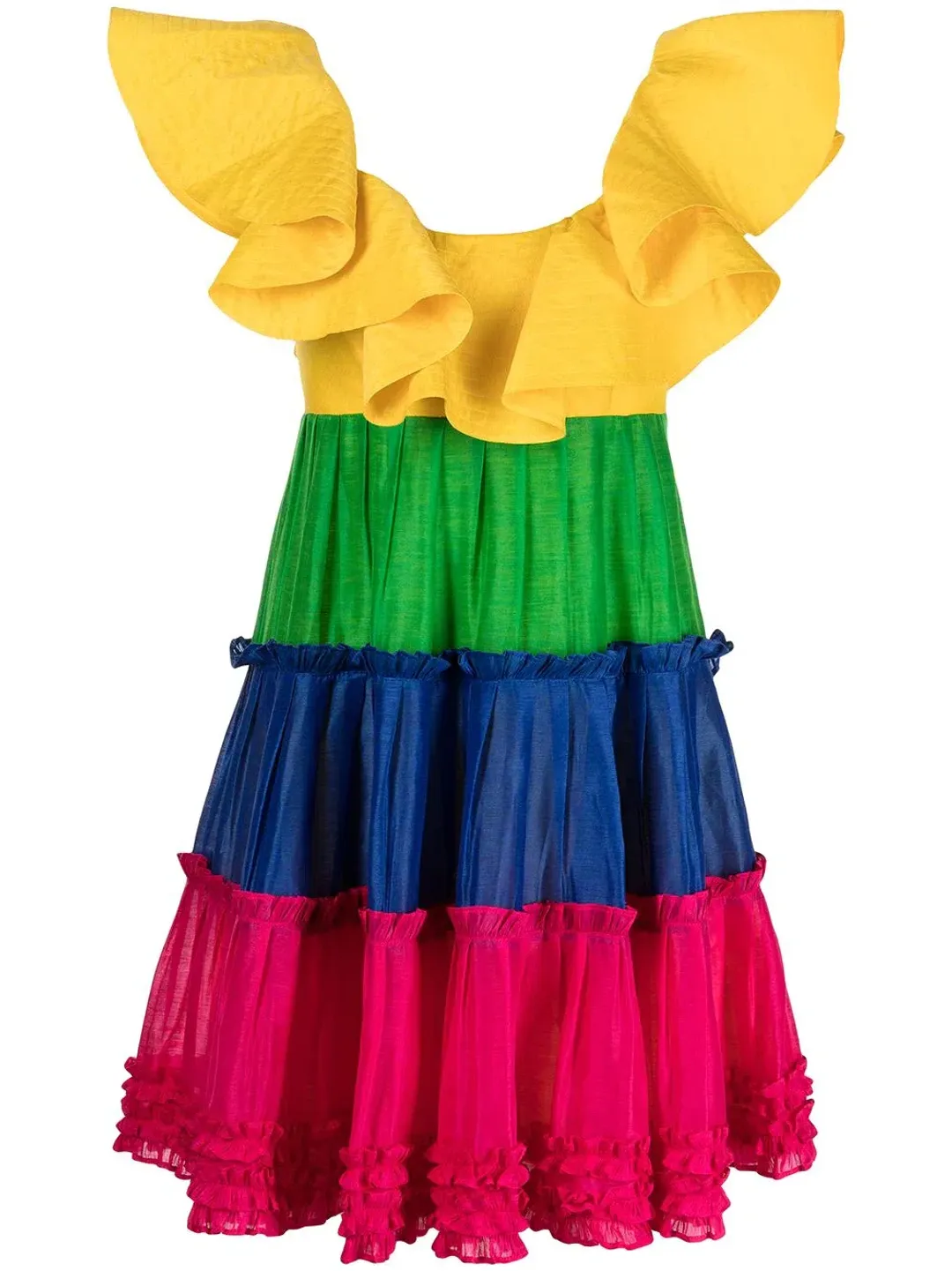 Leo Lin Chariot Mini Dress Multi Size AU 12 for rent on The Volte - main image