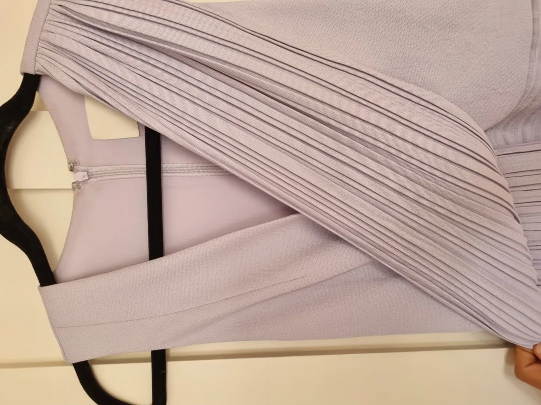 Dion Lee Wrap Effect Plisse crepe dress for rent on The Volte - main image