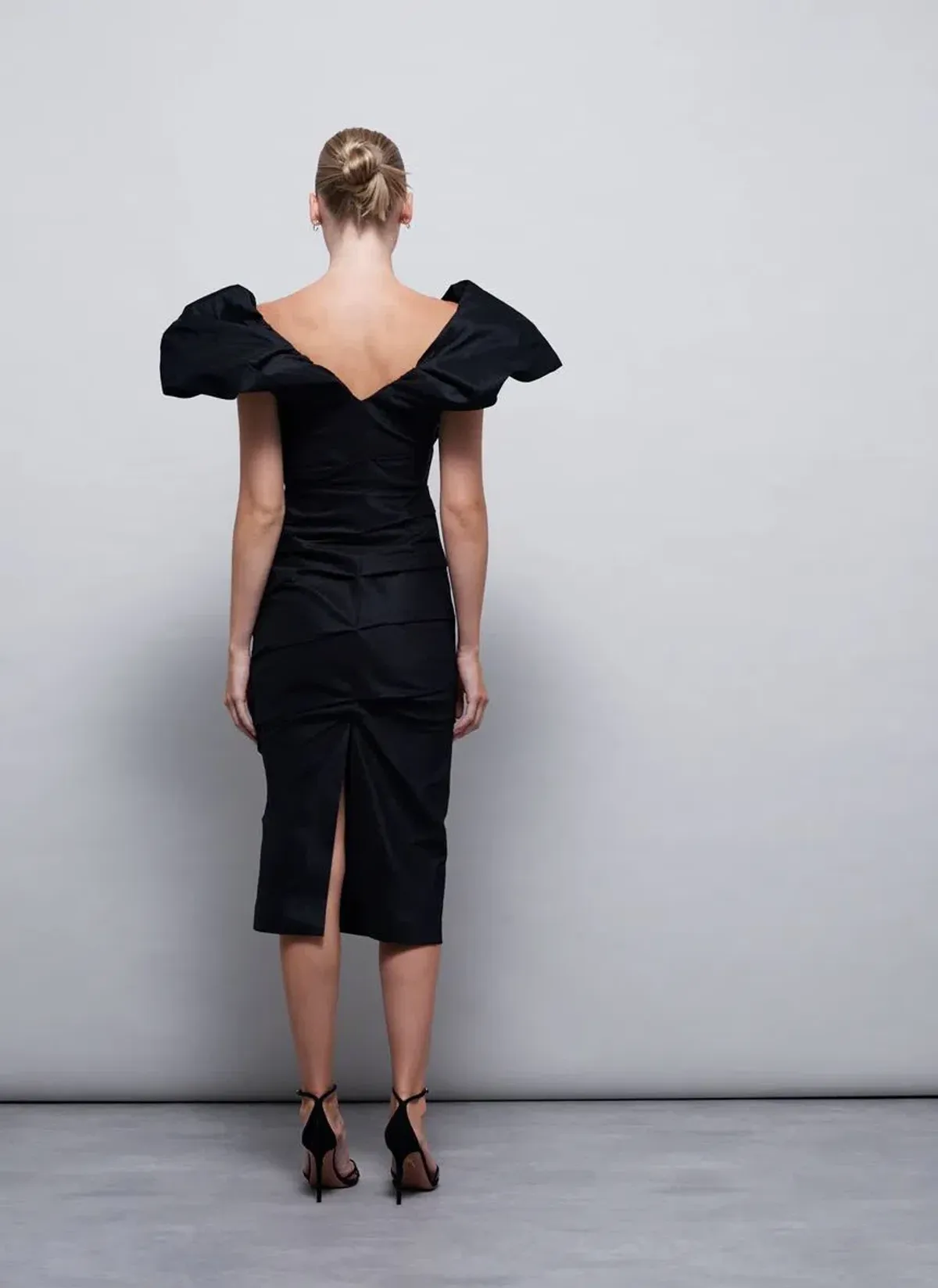 Rachel Gilbert Frey Dress Black Size 3 / AU 12 - Image 4