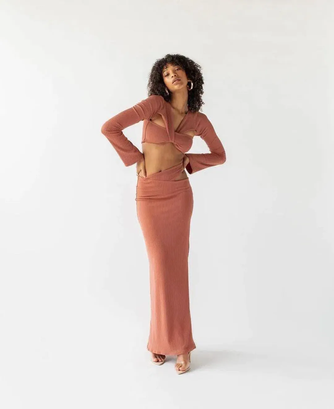 Arcina Ori Ciara Set Brown Size S / AU 8 for rent on The Volte - main image