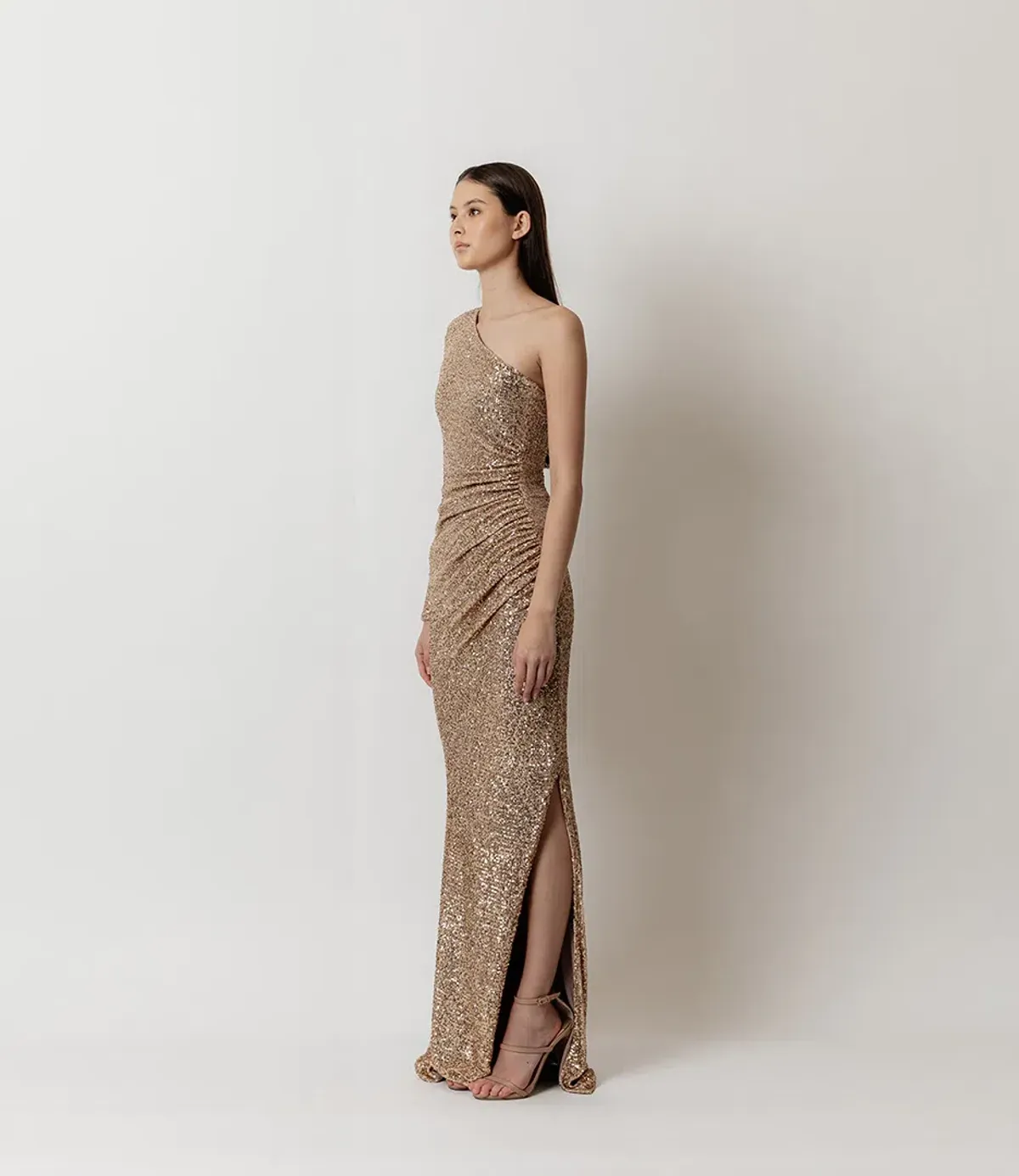 Meraki Freja Sequin Dress Gold Size 12 - Image 2