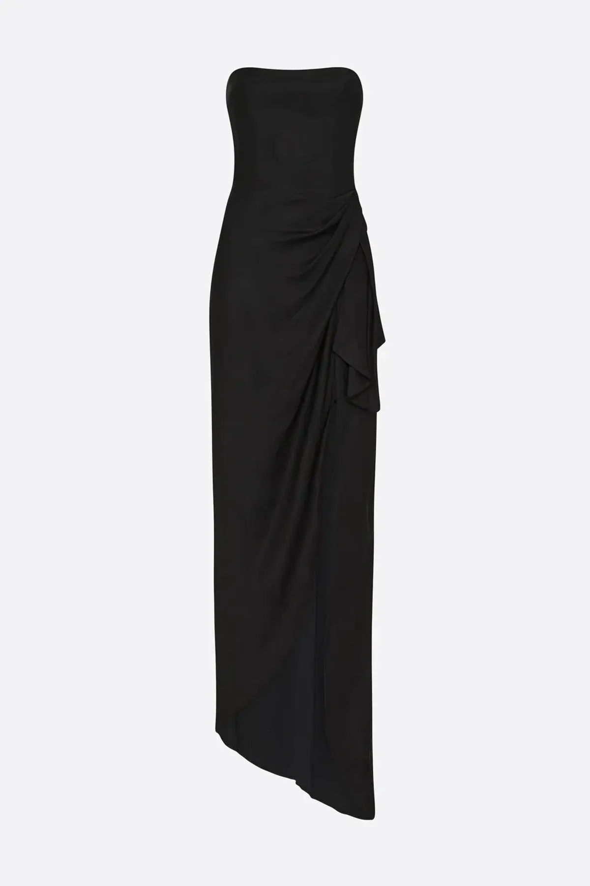 Manning Cartell Asymmetrical Games Strapless Gown Black Size 6 - Image 5