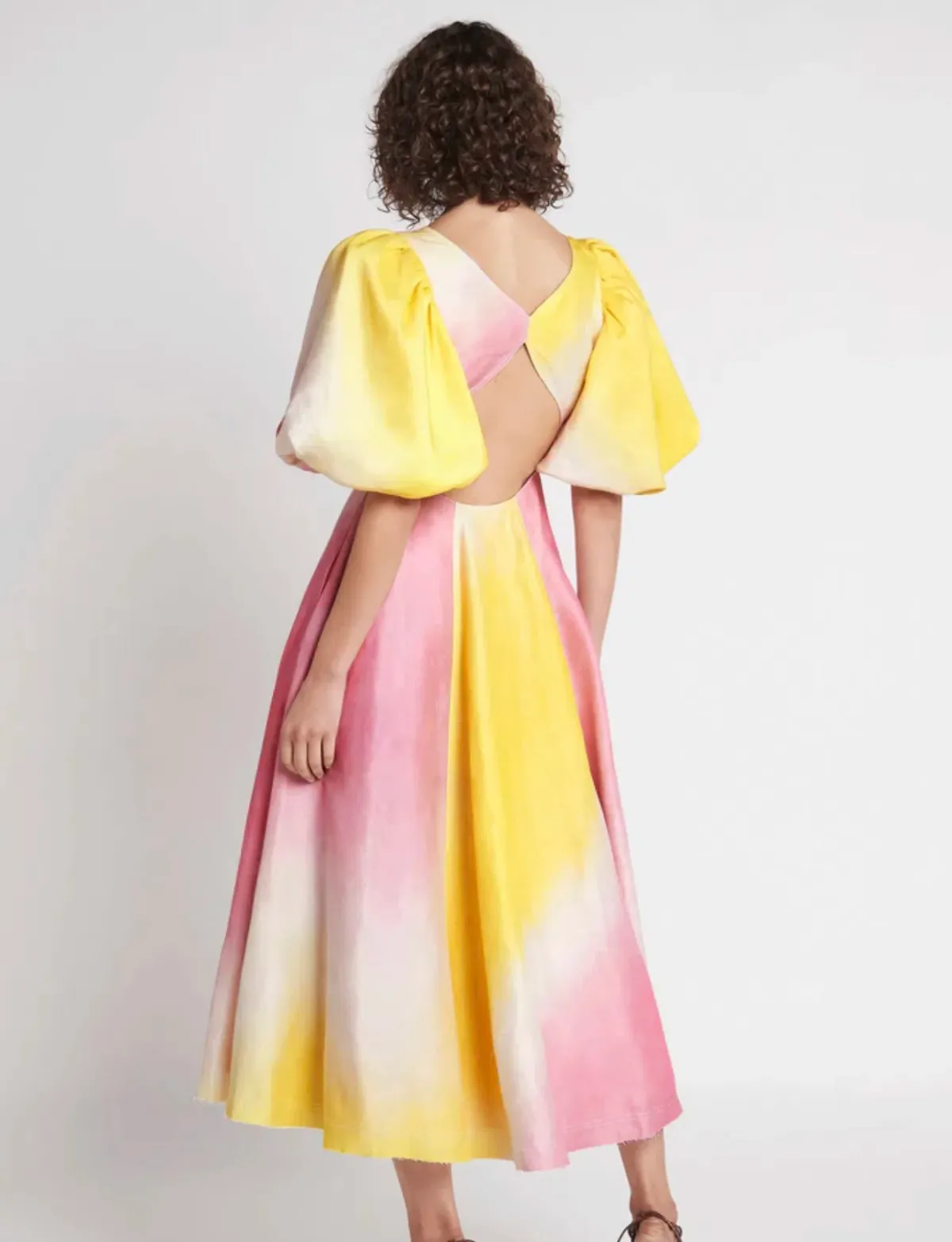 Aje Cloudburst Midi Dress Print Size 8 - Image 2