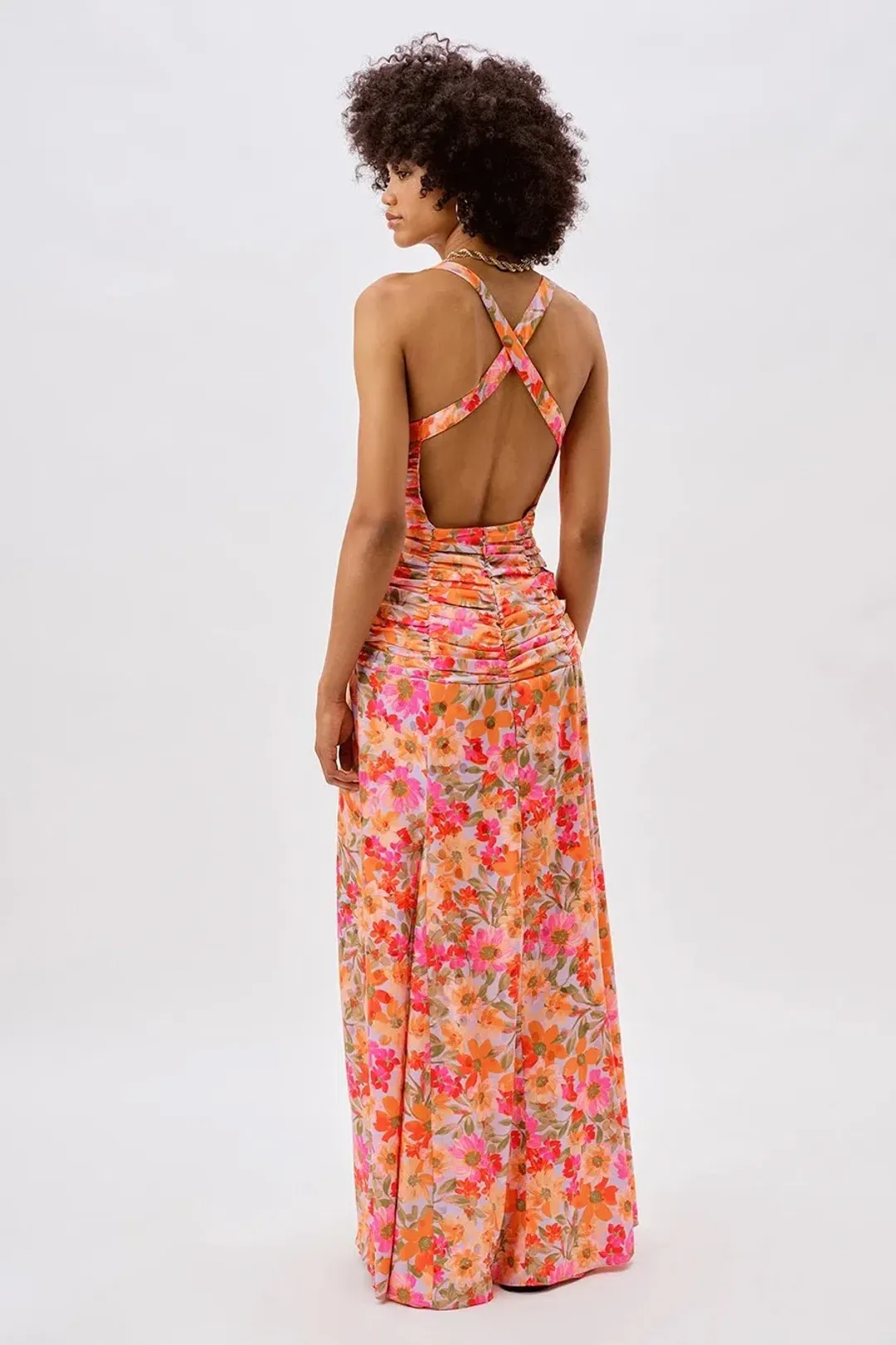 For Love and Lemons Willa Maxi Dress Print Size 10 for rent on The Volte - main image