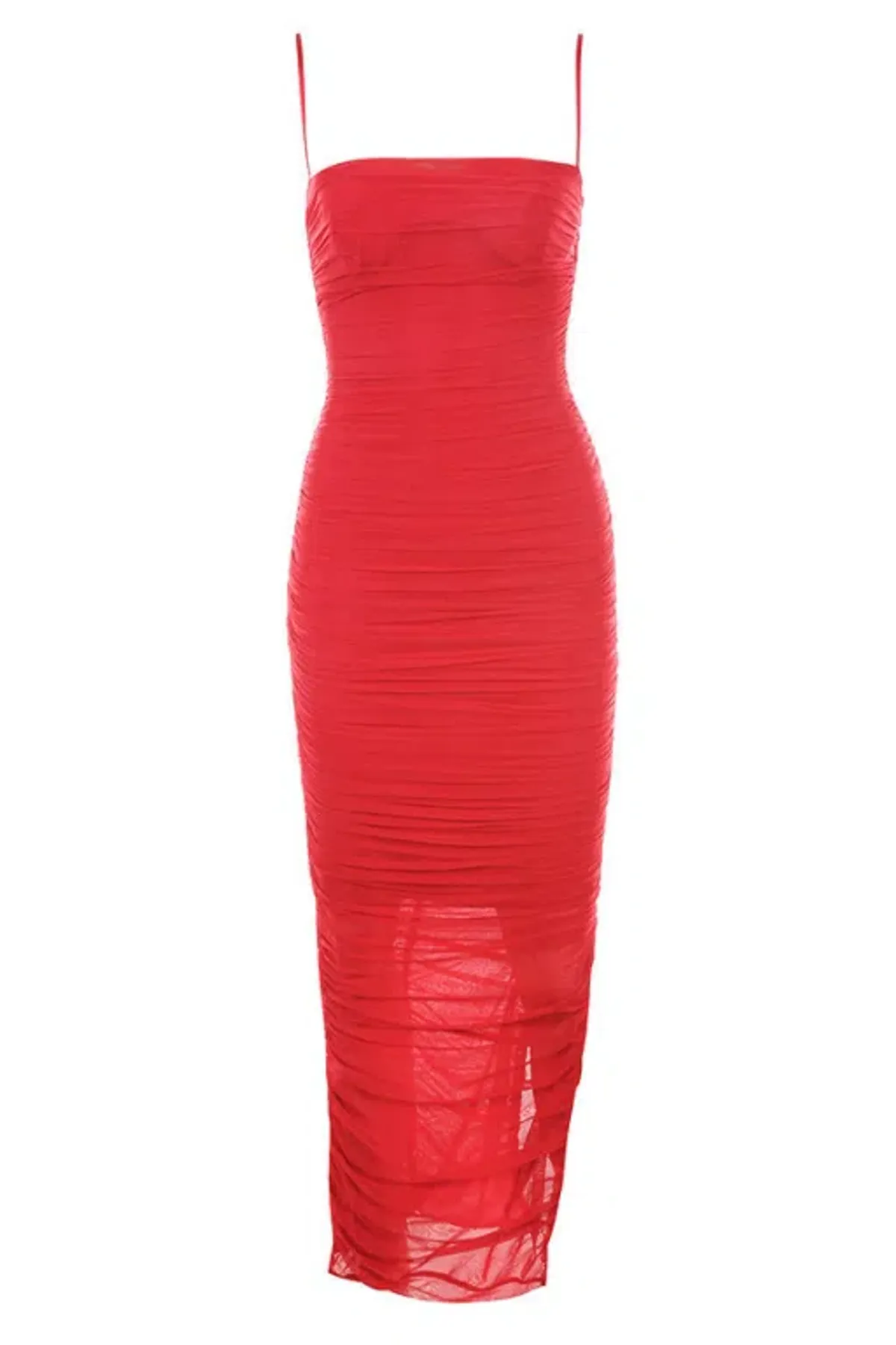 House of CB Fornarina Mesh Maxi Dress Red Size XS / Au 6 - Image 5