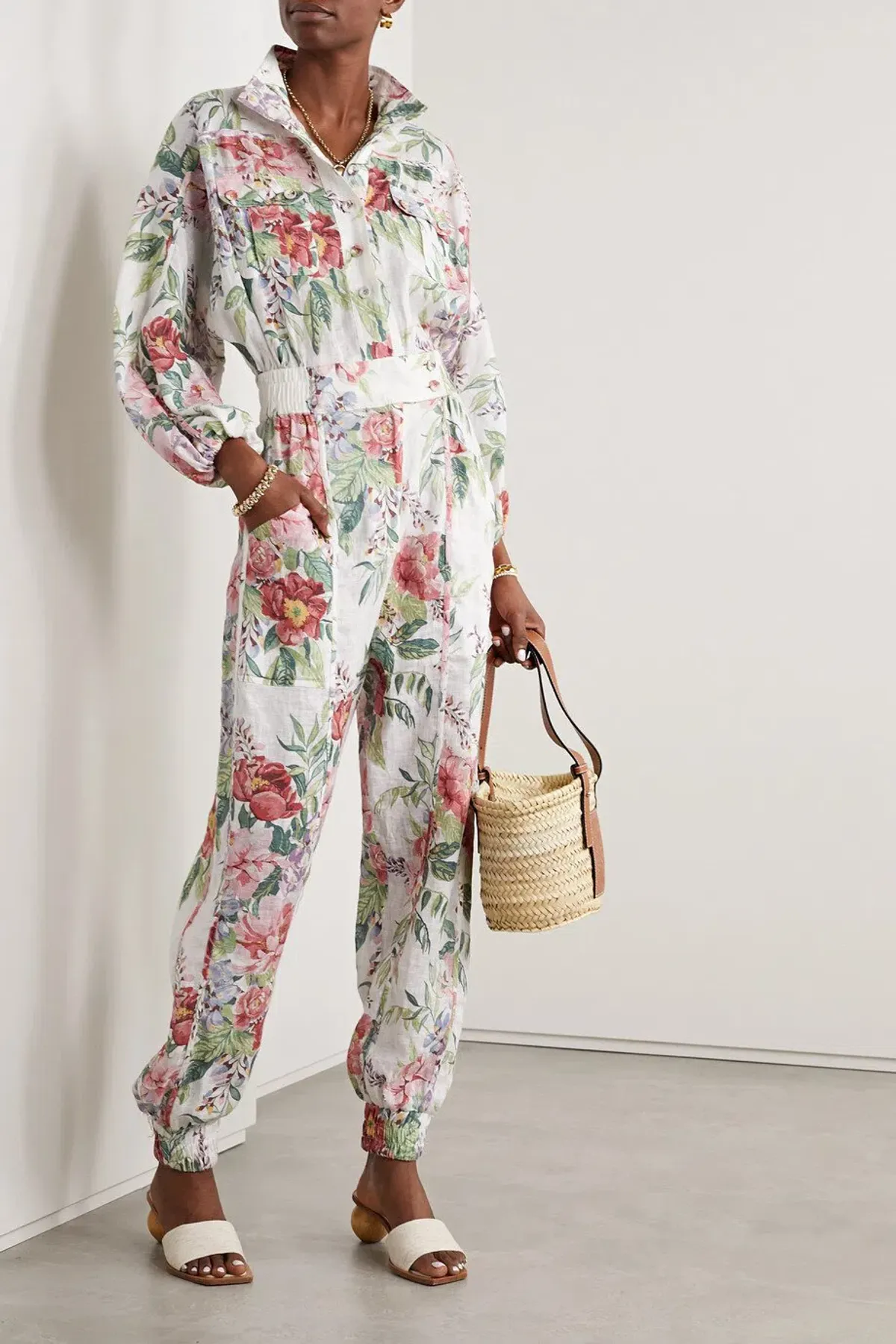 Zimmermann Bellitude Floral-print Jumpsuit Floral Size 0/AU 8 - Image 1