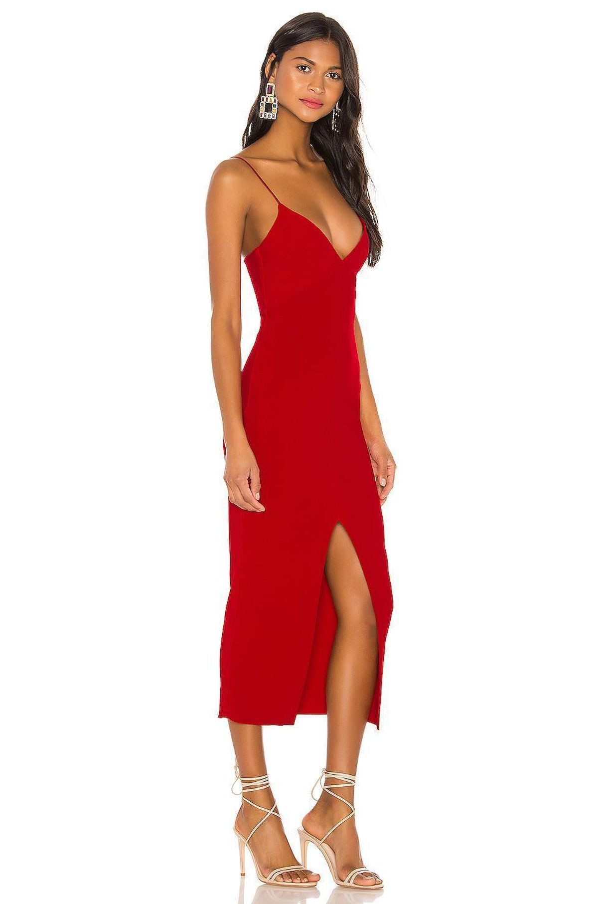 Bec and Bridge C’est Magnifique Split Dress Red Size 6 - Image 2