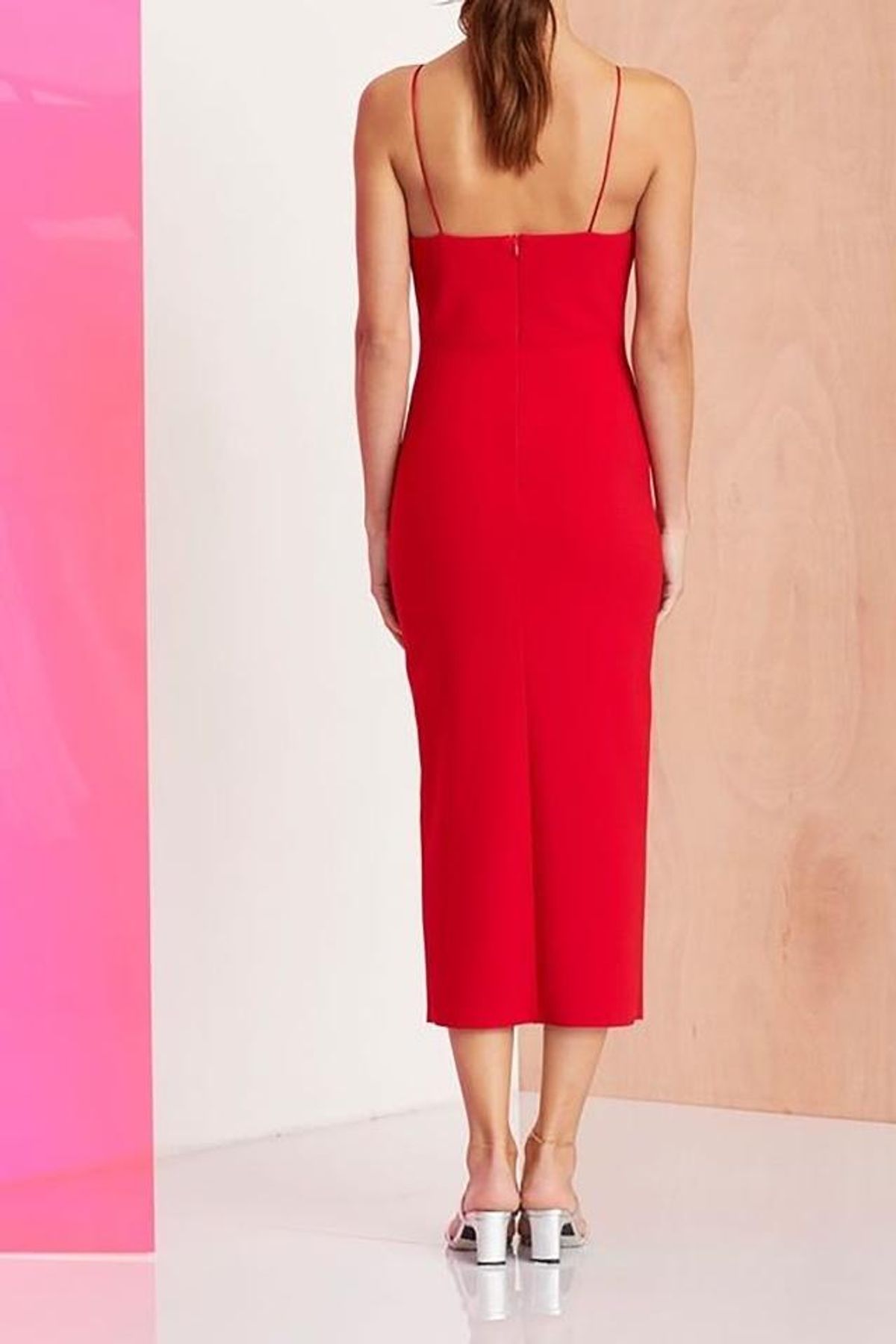 Bec and Bridge C’est Magnifique Split Dress Red Size 6 - Image 3