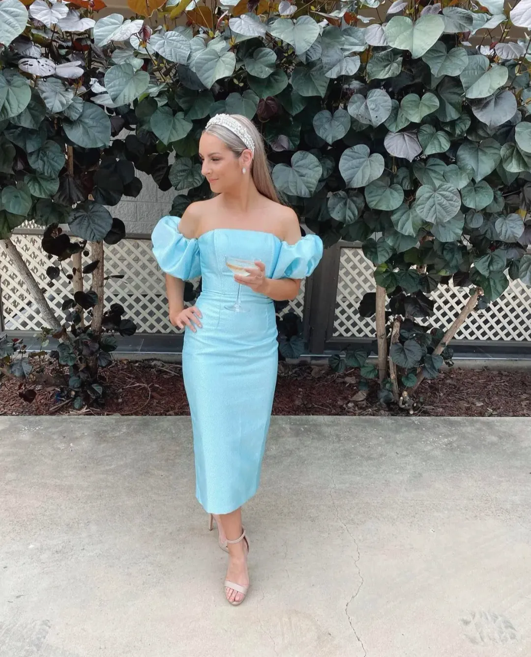 Mossman Siren Dress Blue Size 6 for rent on The Volte - main image