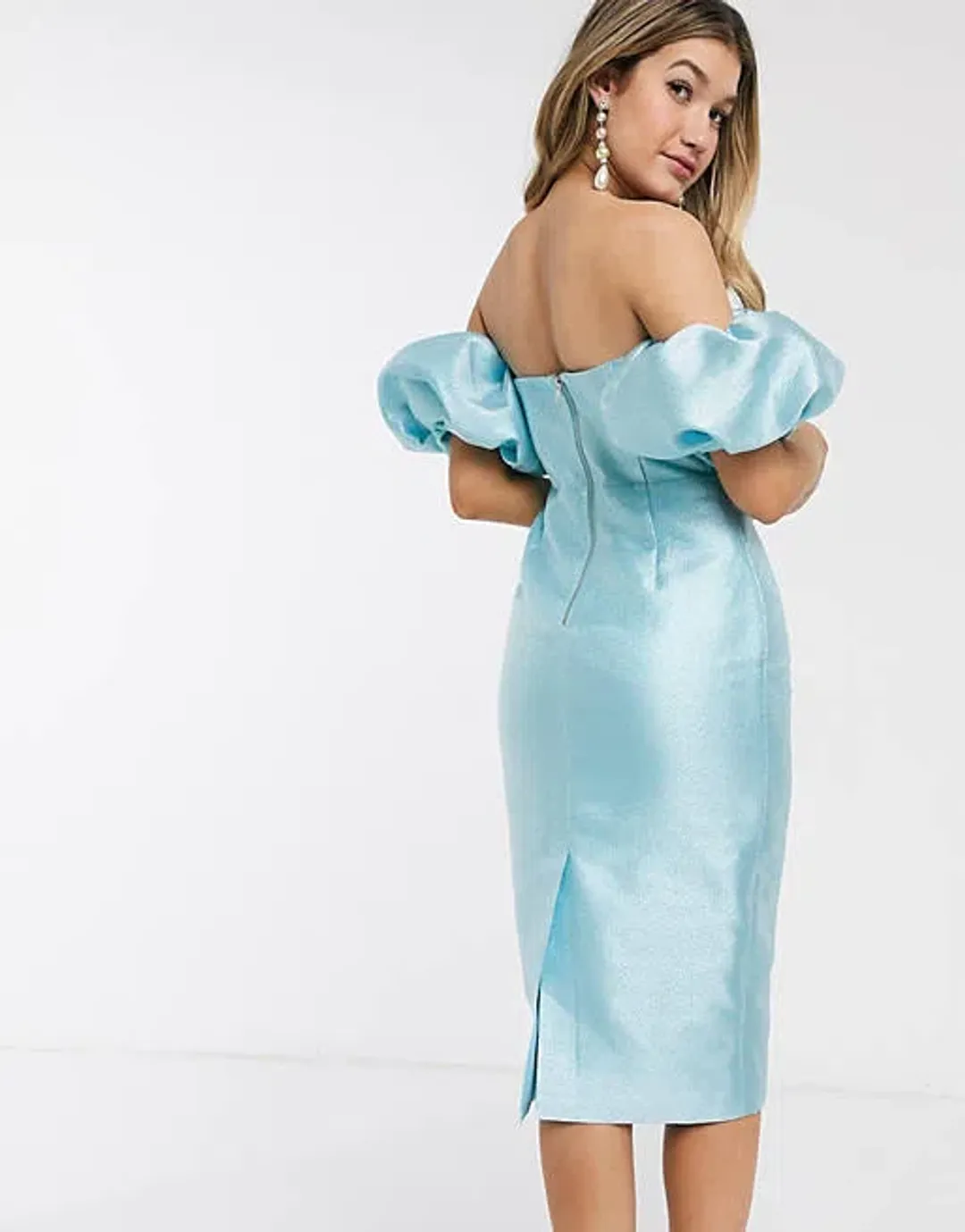 Mossman Siren Dress Blue Size 6 for rent on The Volte - main image