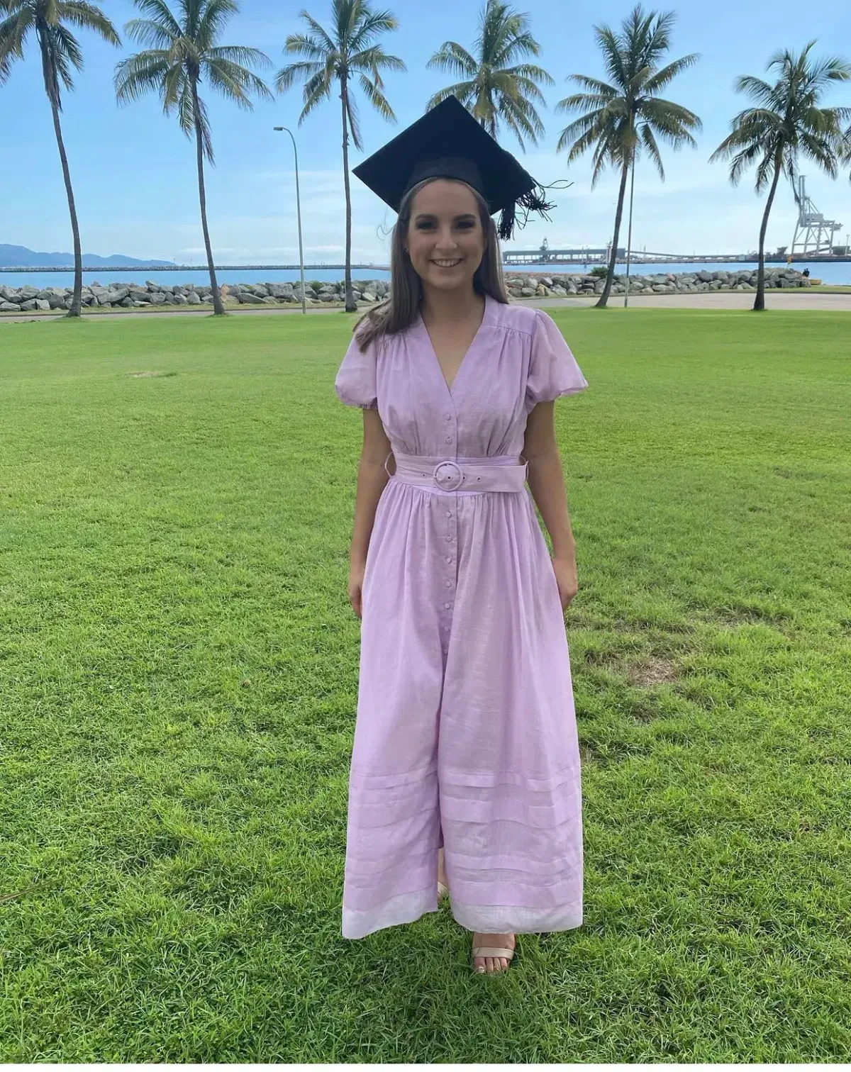 Steele Carmen Dress Purple Size 6 - Image 3