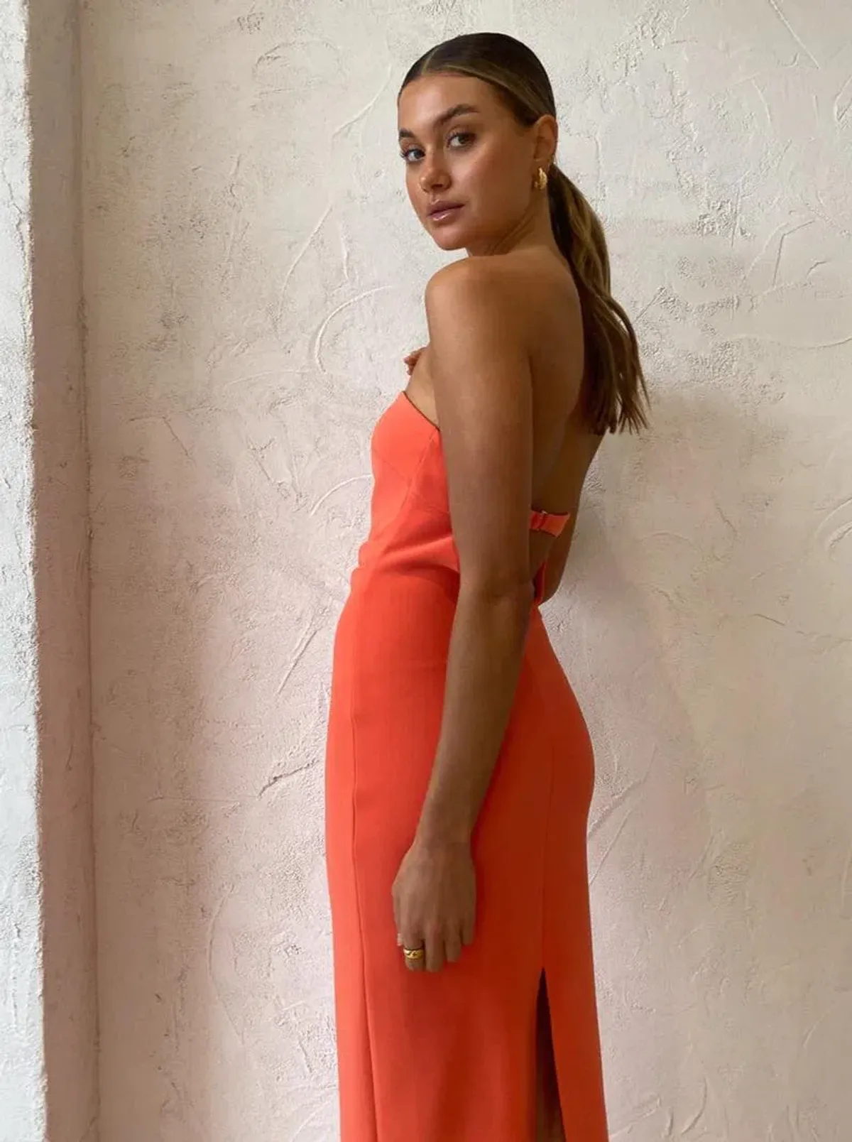 Bec and Bridge Cecily Midi Dress Orange Size 10  - Image 5