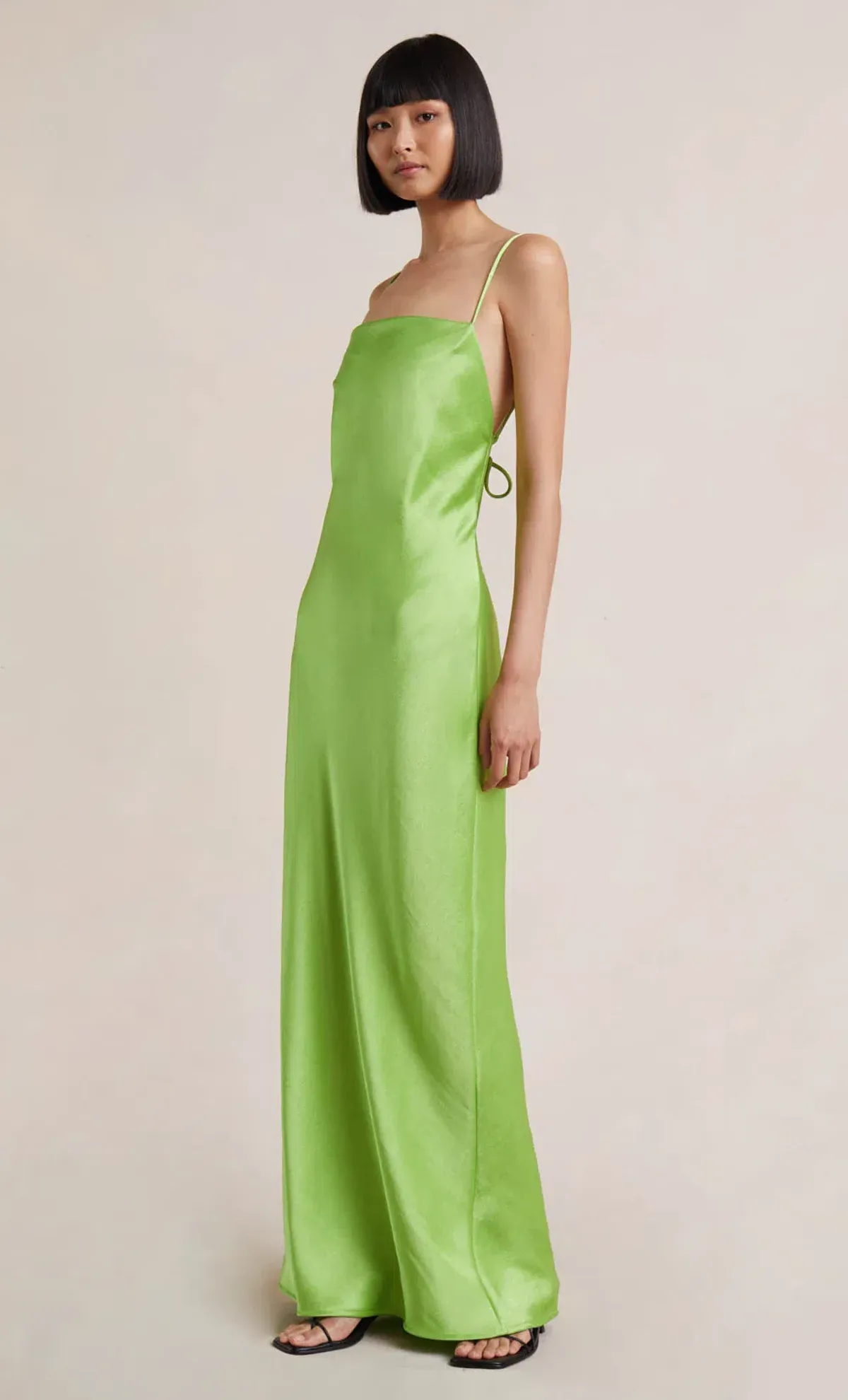 Bec & Bridge The Dreamer Tie Back Maxi Dress Lime Green Size 10  - Image 8