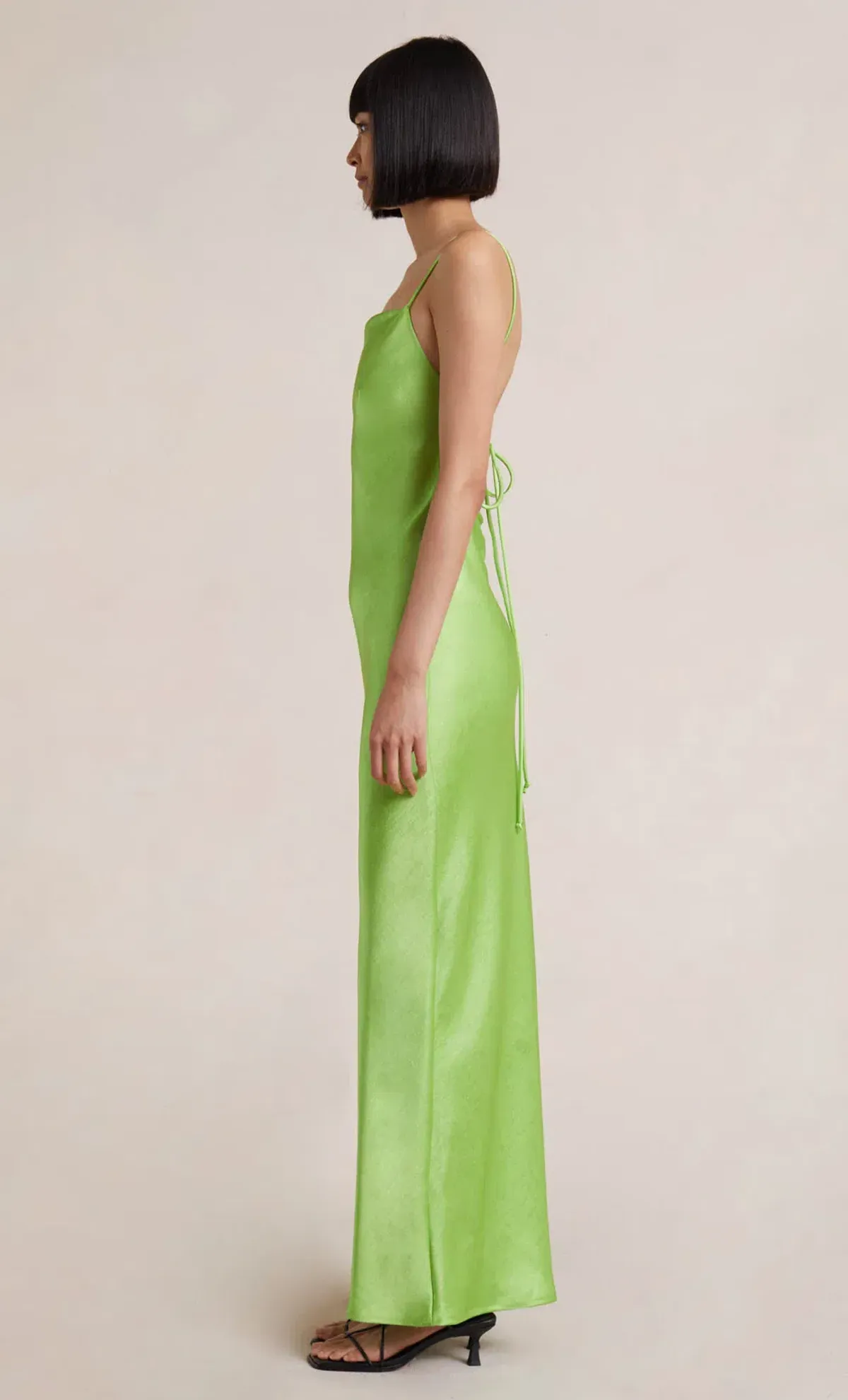 Bec & Bridge The Dreamer Tie Back Maxi Dress Lime Green Size 10  - Image 2