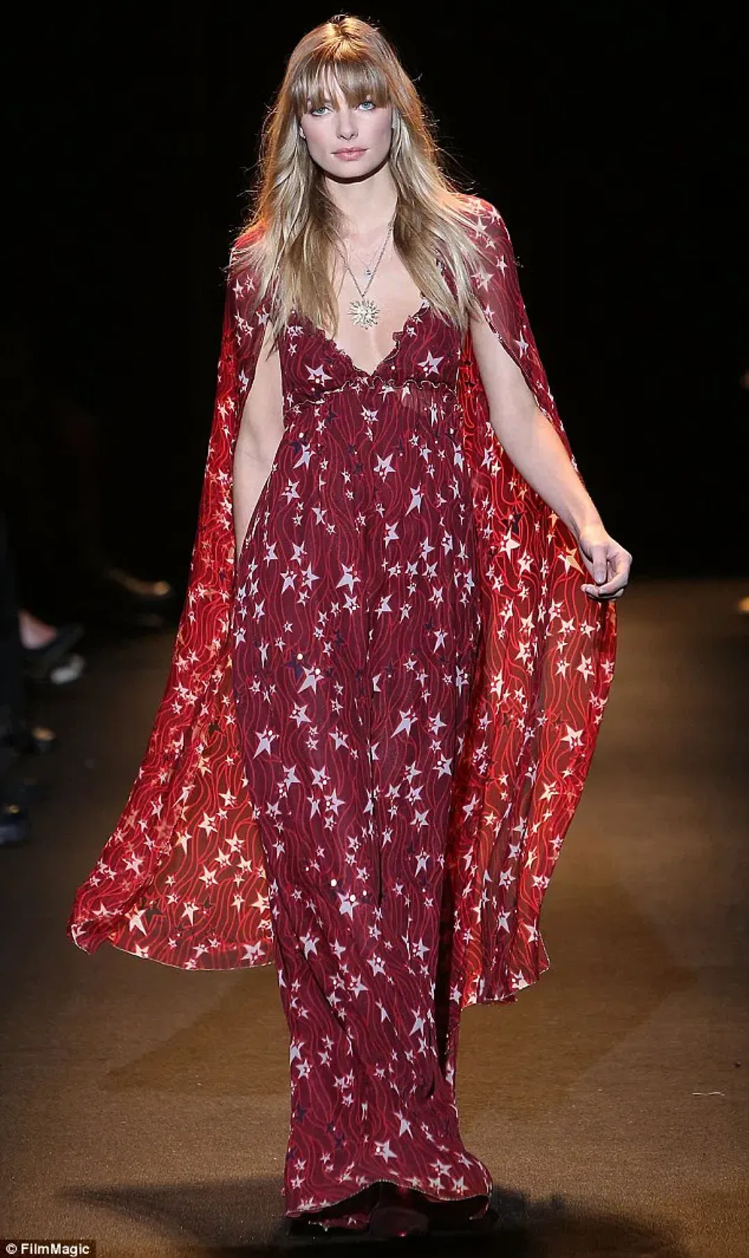 Tommy Hilfiger Star Maxi Dress Red Size 6 for rent on The Volte - main image