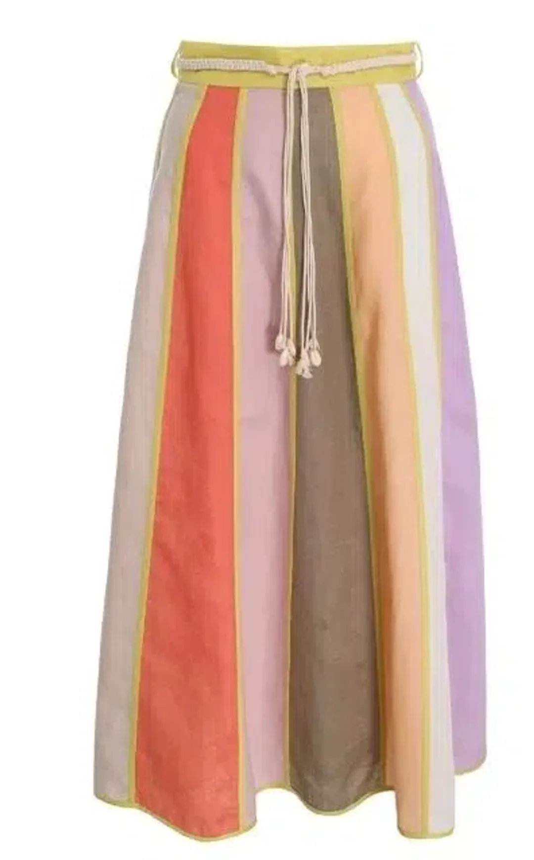 Zimmermann Lola Panelled Crop Top and Skirt Set Spliced Size 8 for rent on The Volte - main image