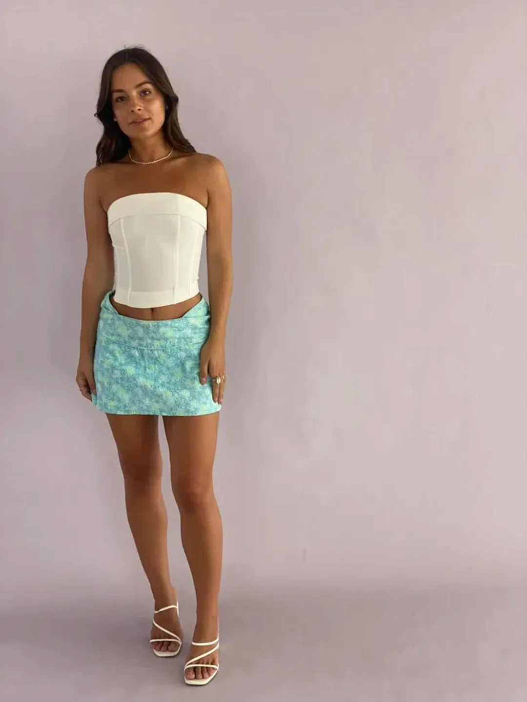 With Jean Carla Corset White Size 6 for rent on The Volte - main image